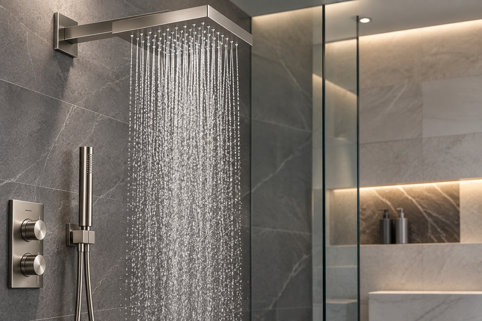Low-flow shower performance and water-saving shower outlet planning